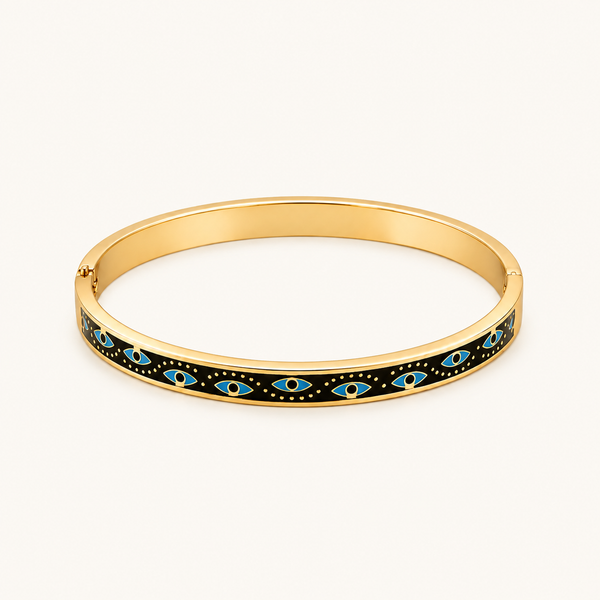 Blue Nazar Kada - 18k Gold (Demi Fine)