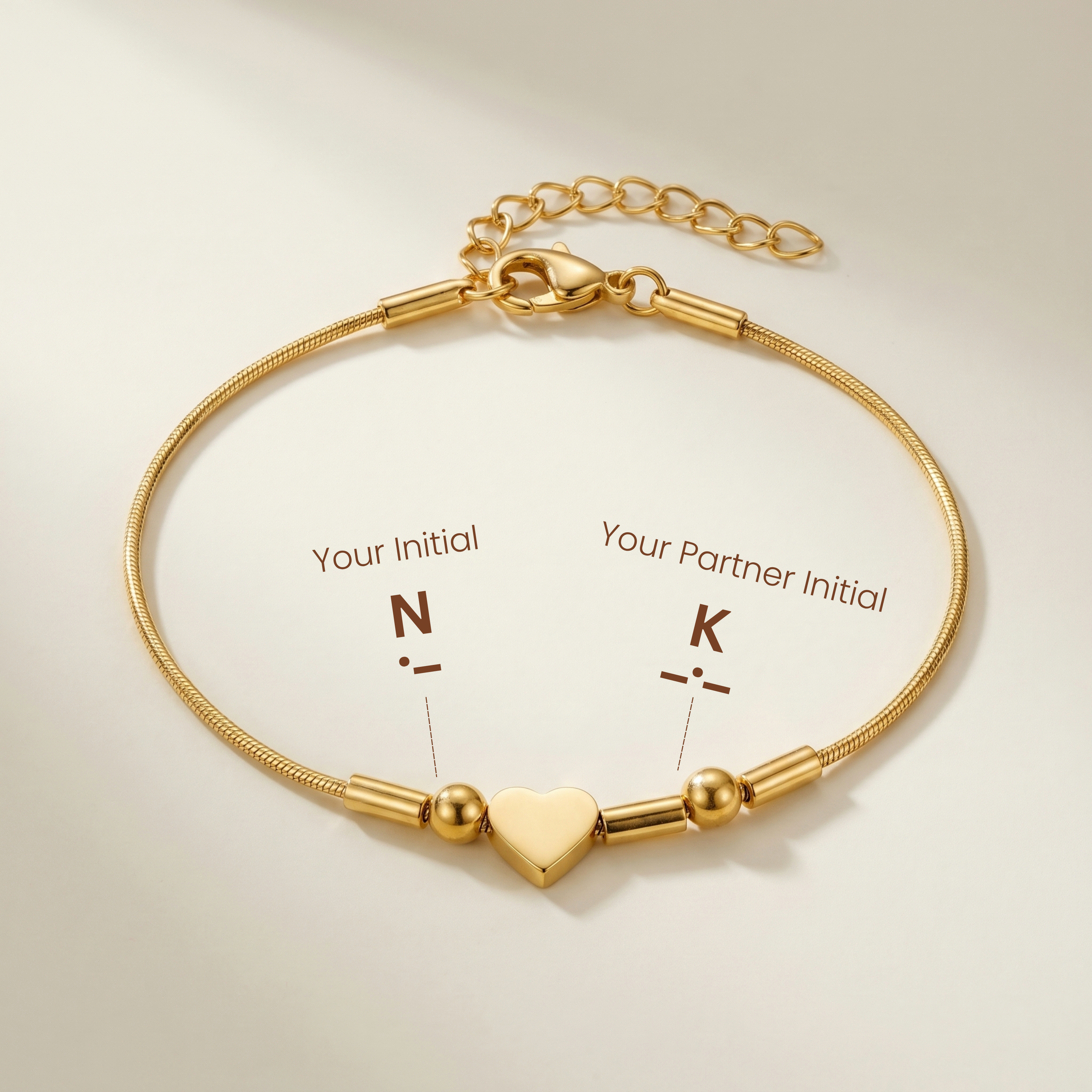 Two Initials. One Secret Bracelet.
