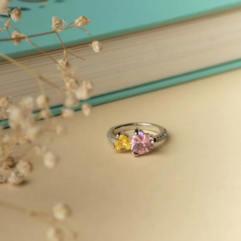 Two-Hearts Ring