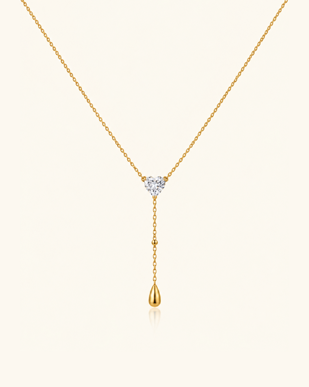 Crown Crystal Necklace - 18k Gold ( Demi Fine )