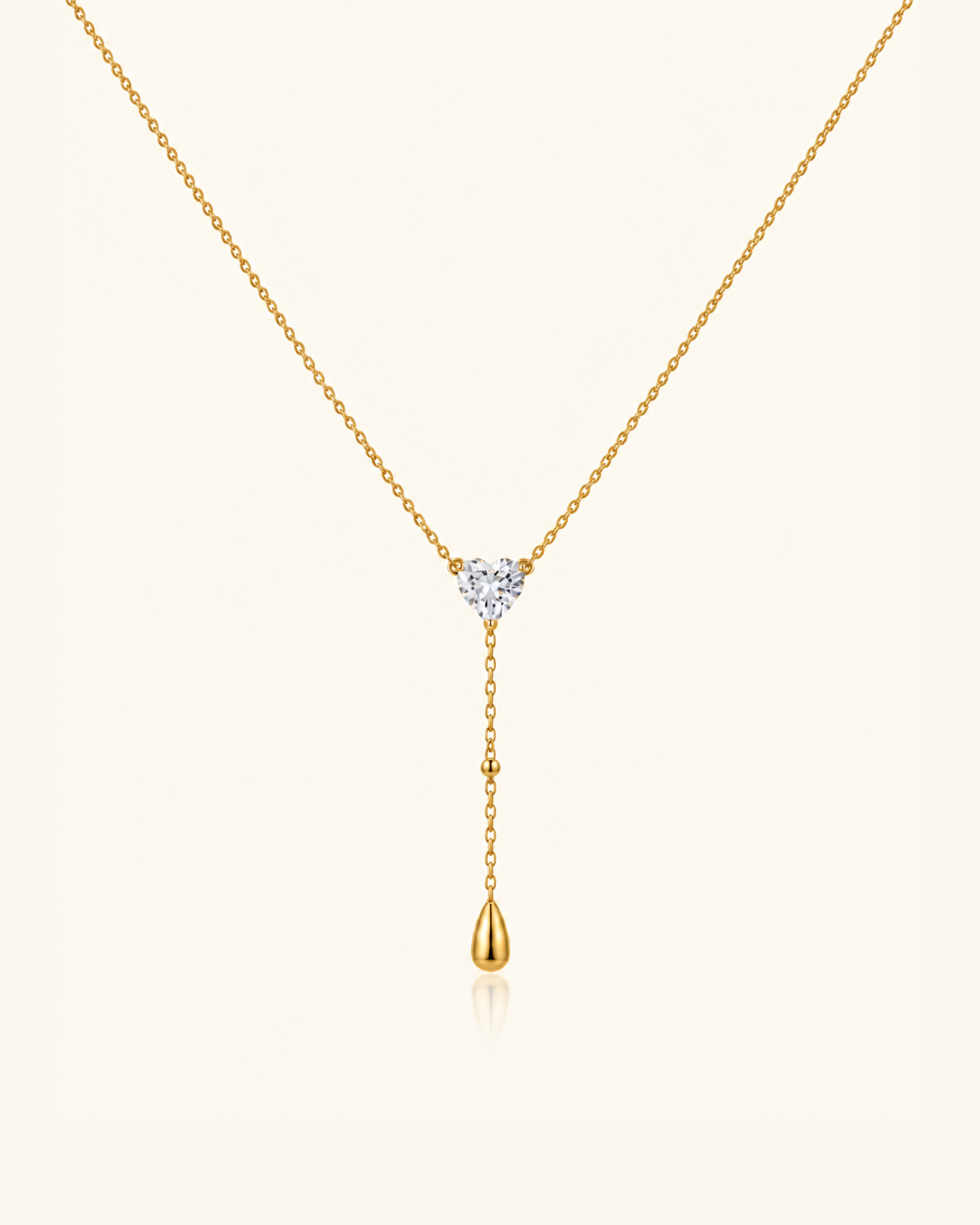 Crown Crystal Necklace - 18k Gold ( Demi Fine )