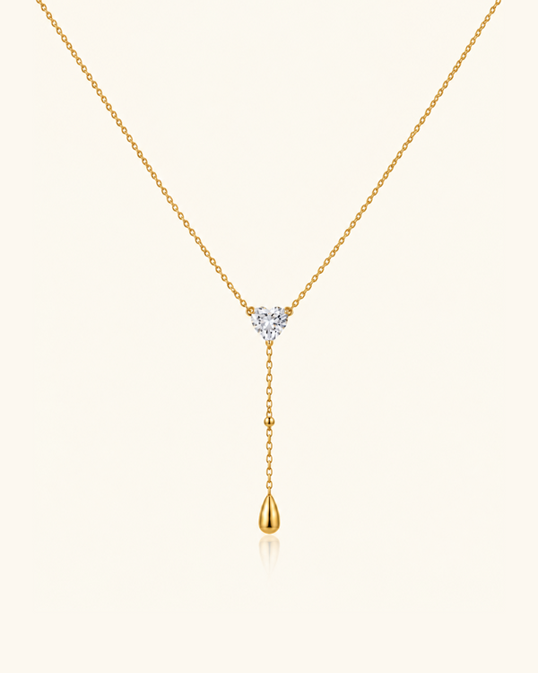 Crown Crystal Necklace - 18k Gold ( Demi Fine )