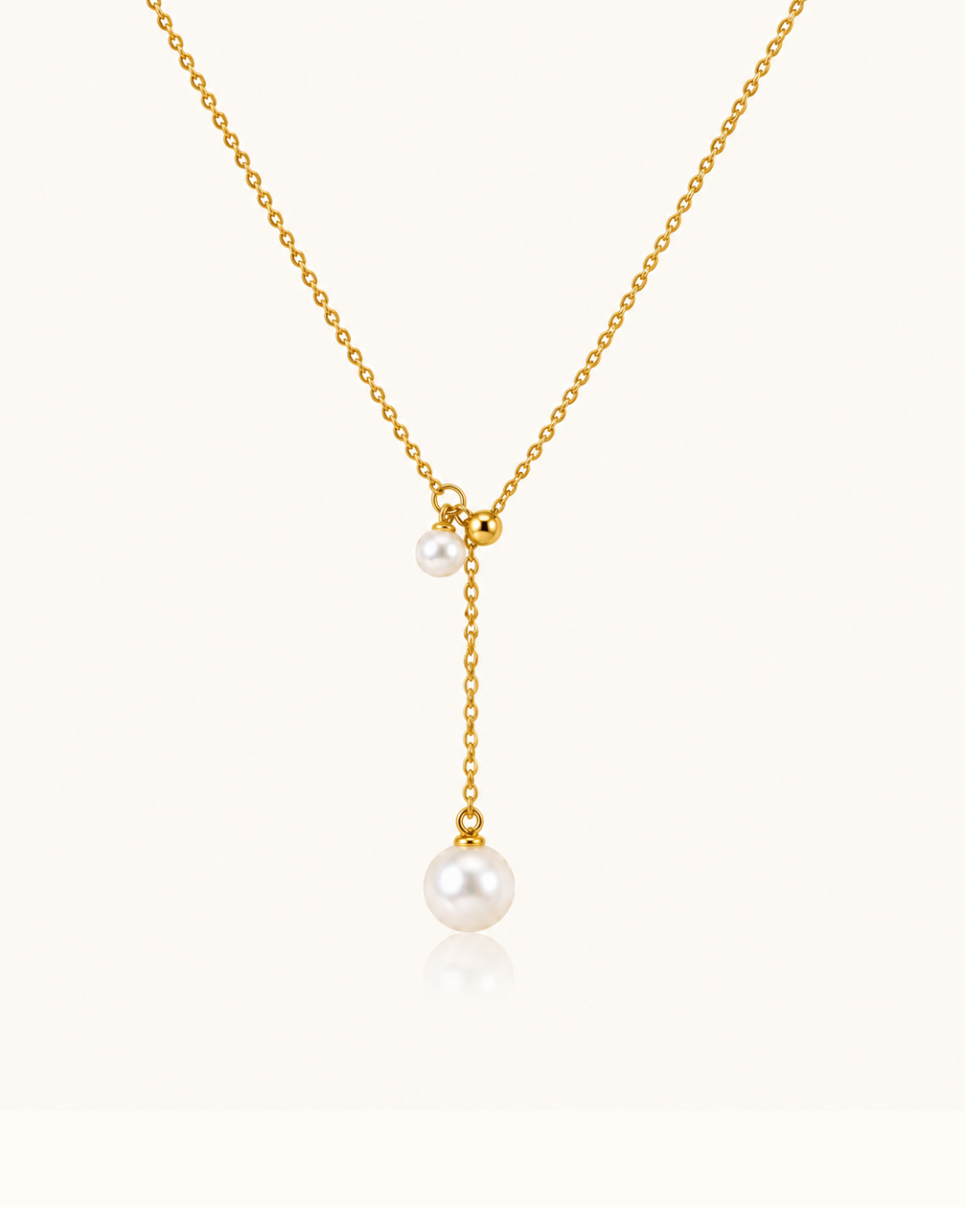 Pearl Layer Necklace - 18k Gold ( Demi Fine )
