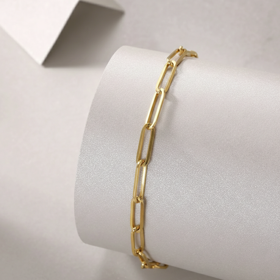 Gold Link Chain Bracelet