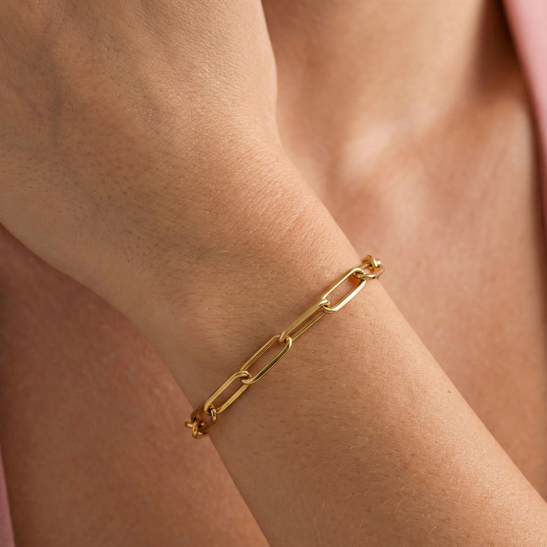 Gold Link Chain Bracelet