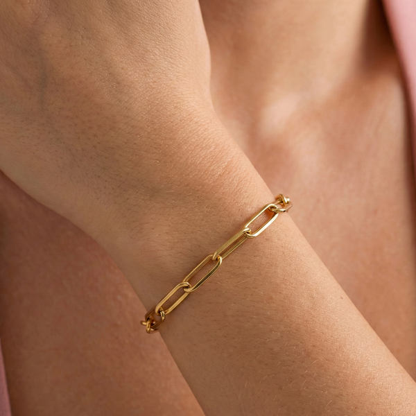 Gold Link Chain Bracelet