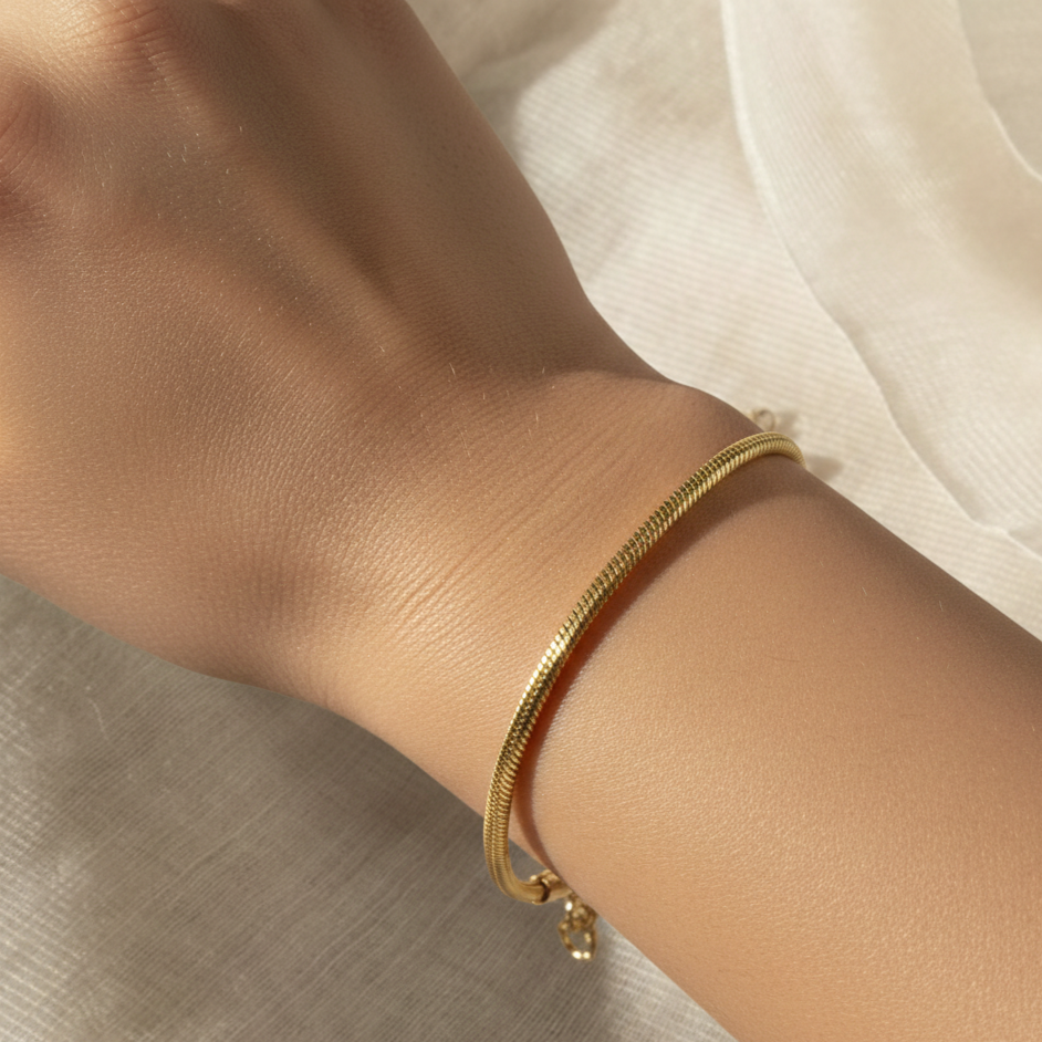 Gold Snake Chain Bracelet