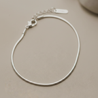 Silver Glide bracelet - Rhodium Plated