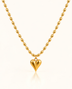 Gold Heartbeat Pendant Necklace