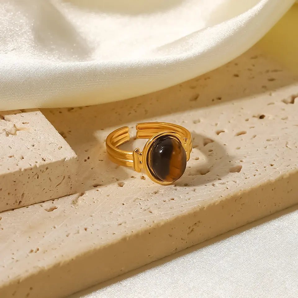 Tiger Eye Majesty Ring