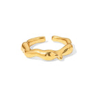 Textured Statement Ring 18K Gold(Demi Fine)