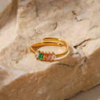 Pastel Prism Ring - 18k Gold (Demi Fine)