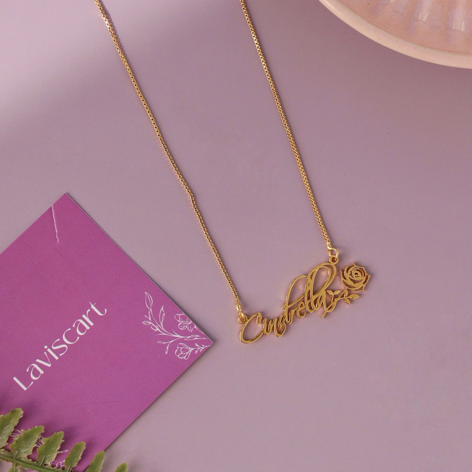 Rose Whisper Name Necklace