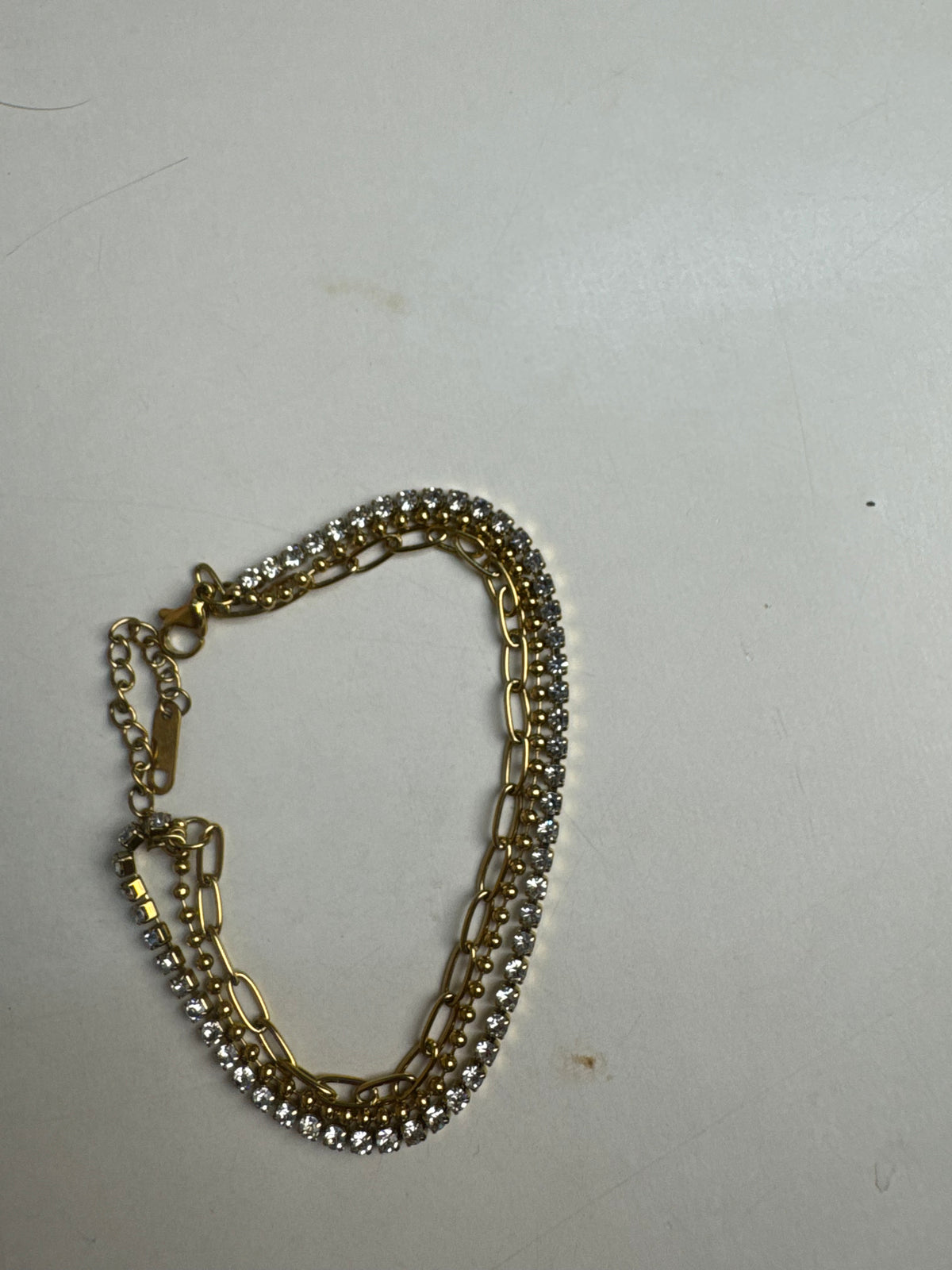 Double Drip Bracelet - 18k Gold ( Demi Fine )