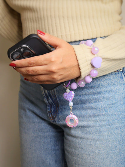 Mermaid wishes Purple mobile charm