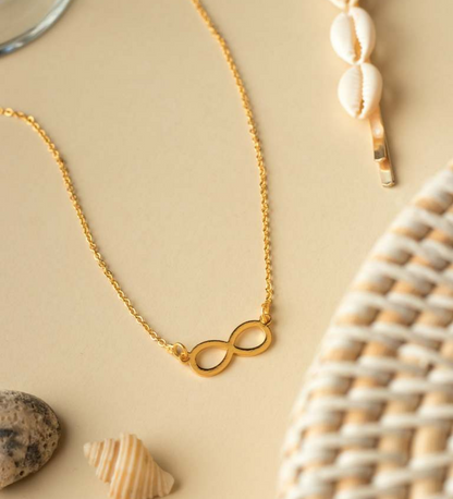 Infinity space necklace