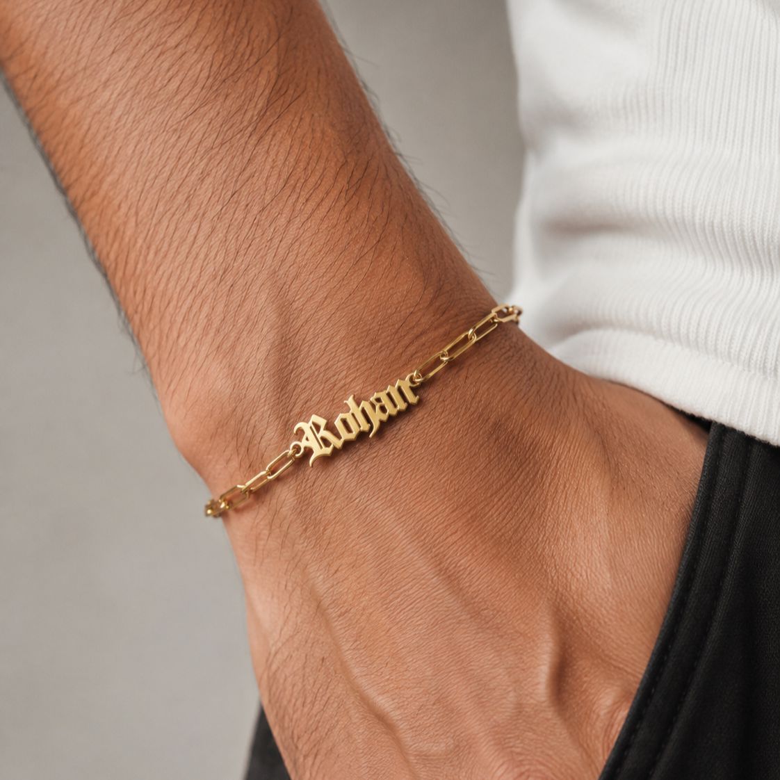 Old English Name Bracelet
