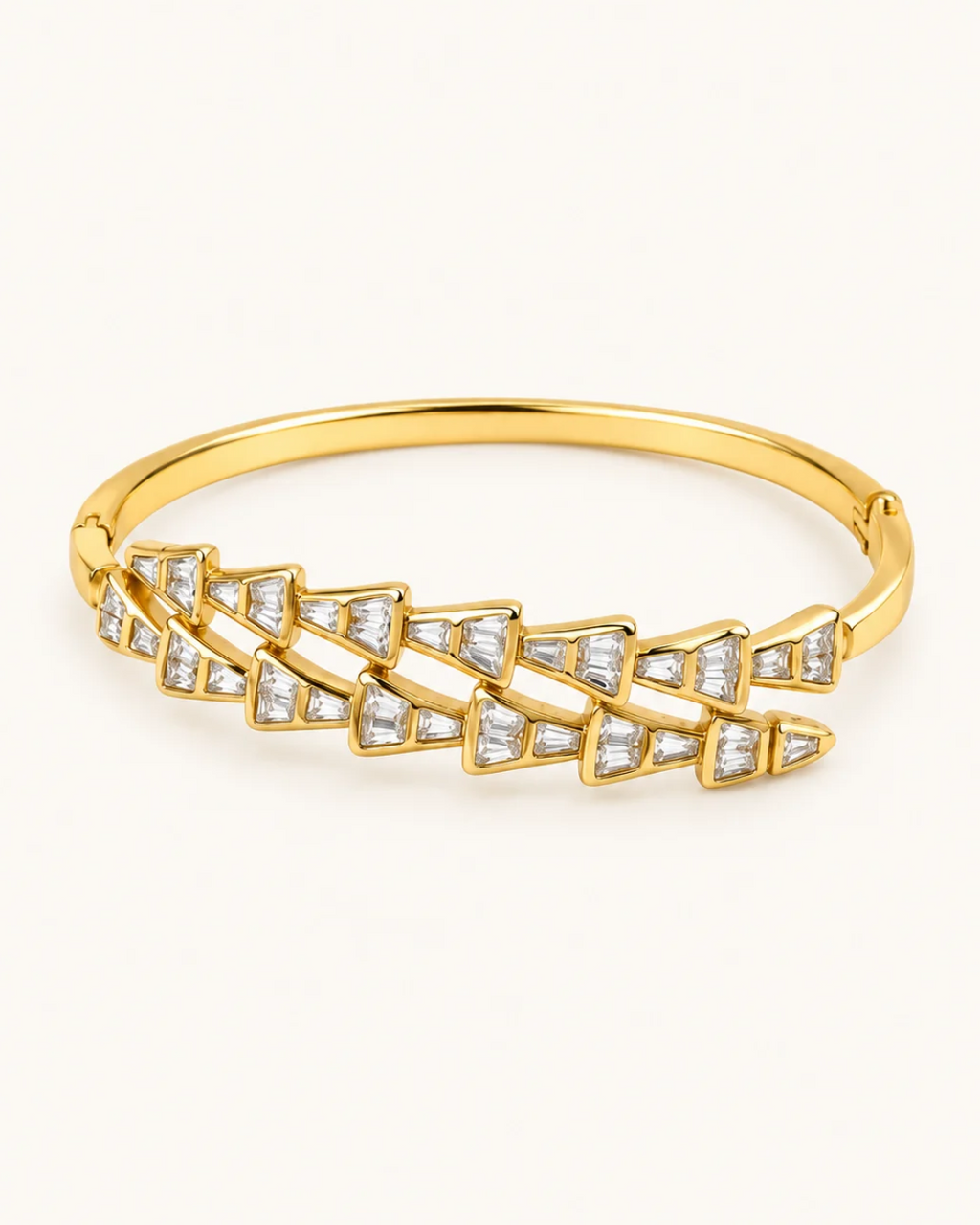 X Link Kada - 18k Gold ( Demi Fine )