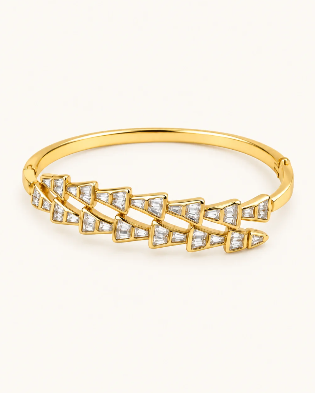 X Link Kada - 18k Gold ( Demi Fine )