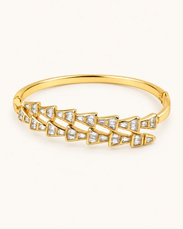 X Link Kada - 18k Gold ( Demi Fine )