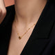 Beaded Chain With Gold Puff Heart Necklace