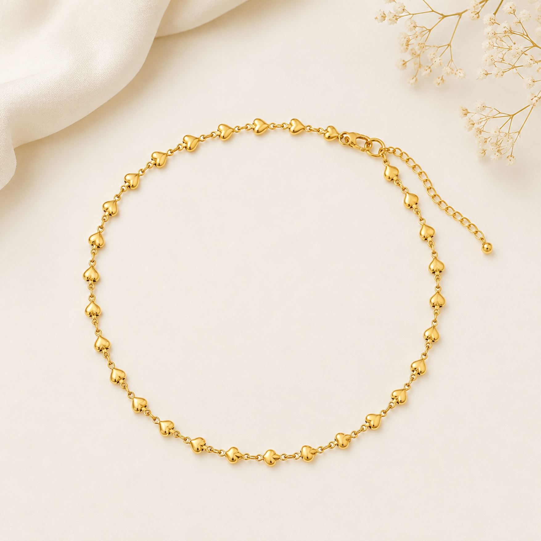 Golden Hearts Waist Chain
