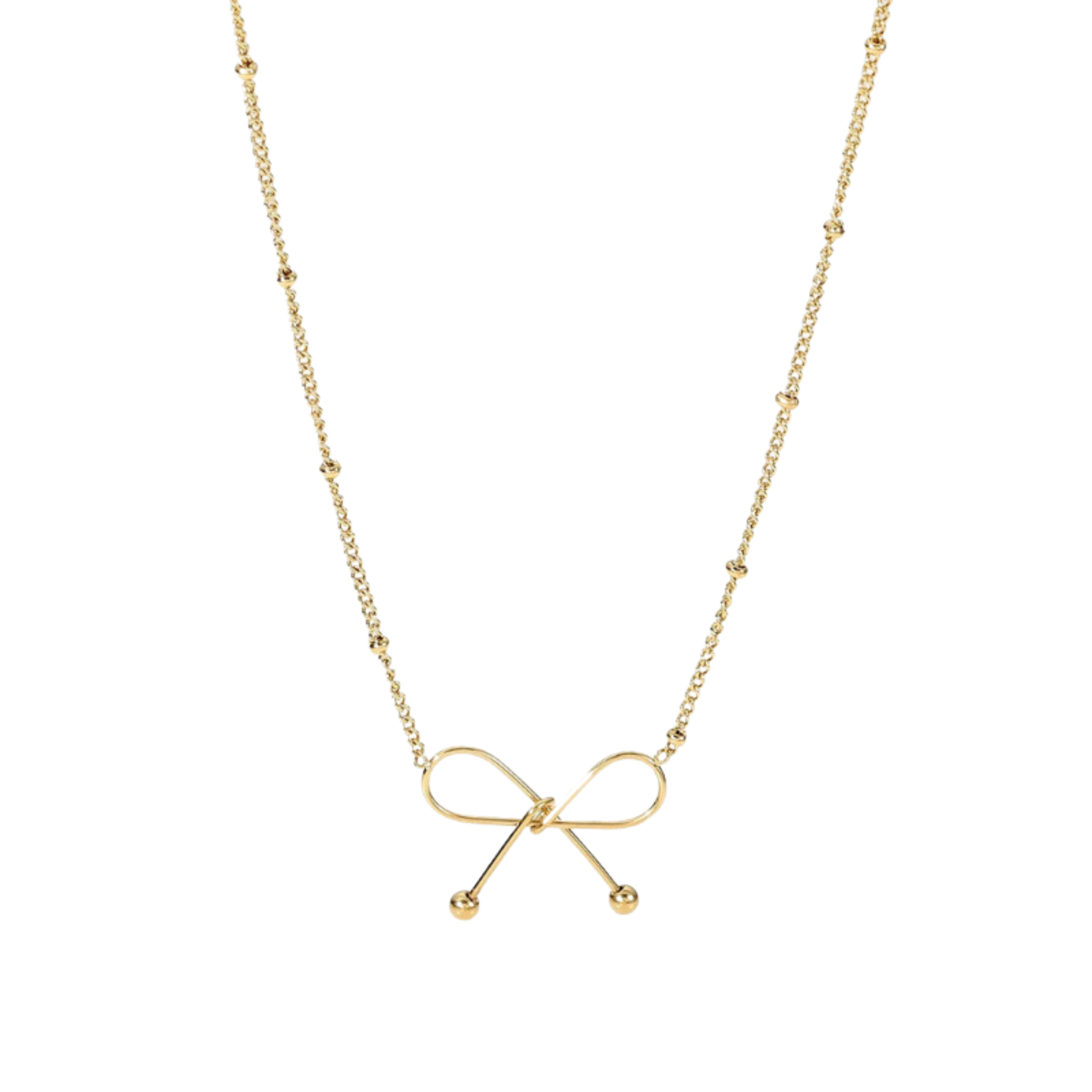 18k Gold Opulent Bow Pendant