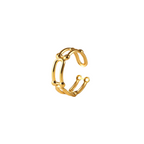 Orbit Lines Ring - 18k Gold (Demi Fine)