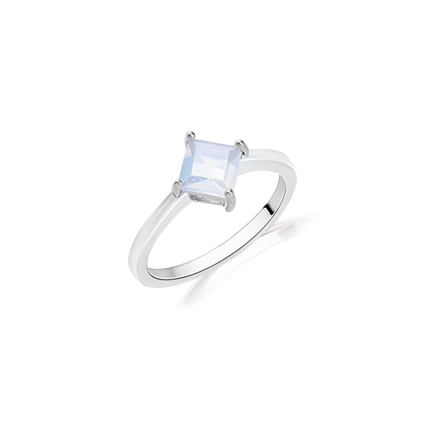 Princess Cut Quartz Ring