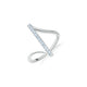 Minimalist Asymmetric Zircon Ring