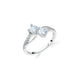 Two-Stone Bypass Zircon Ring