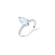 Pear Zircon Bypass Ring