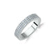 Three-Row Pave Statement Ring