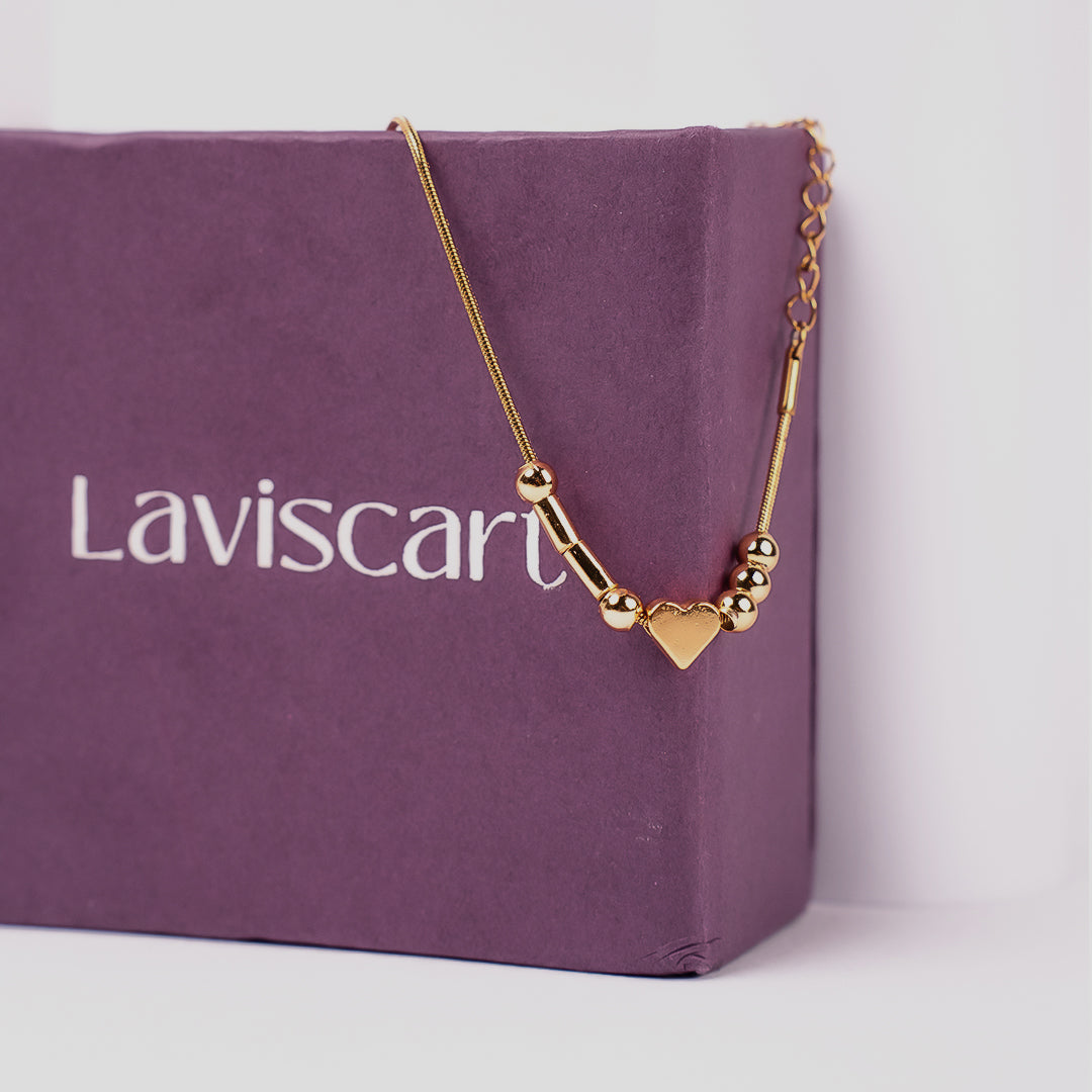 Couple Heart Morse Code Necklace