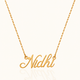 Signature Gold Name Necklace
