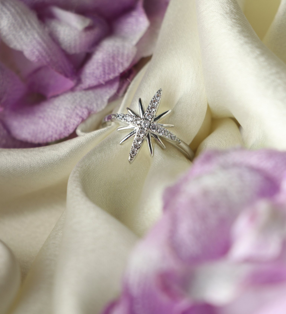 Starburst Zircon Ring
