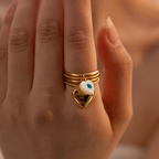 Mystic Hearts ring - 18k Gold (Demi Fine)
