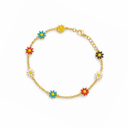 Color Bloom Bracelet - 18k Gold (Demi Fine)