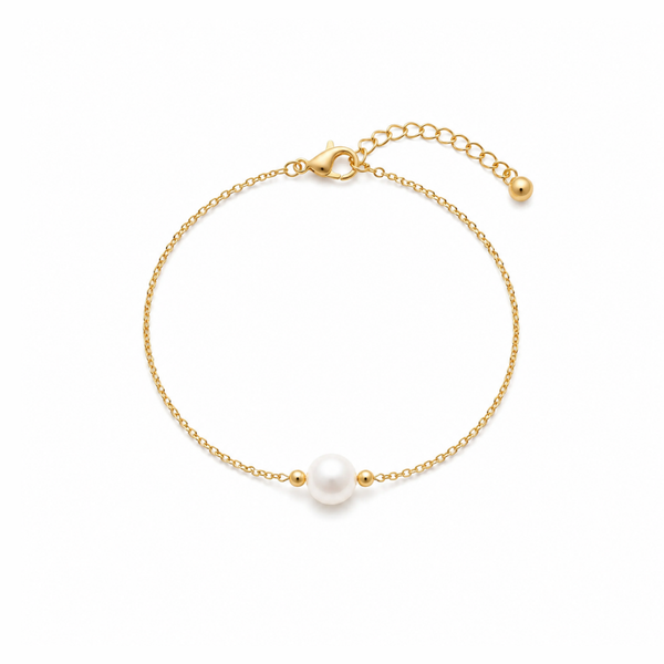 Golden Glow Pearl Bracelet