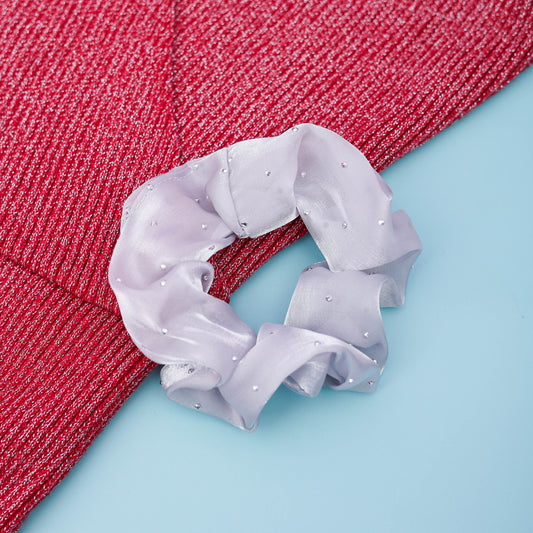 Silver Cloud Scrunchie