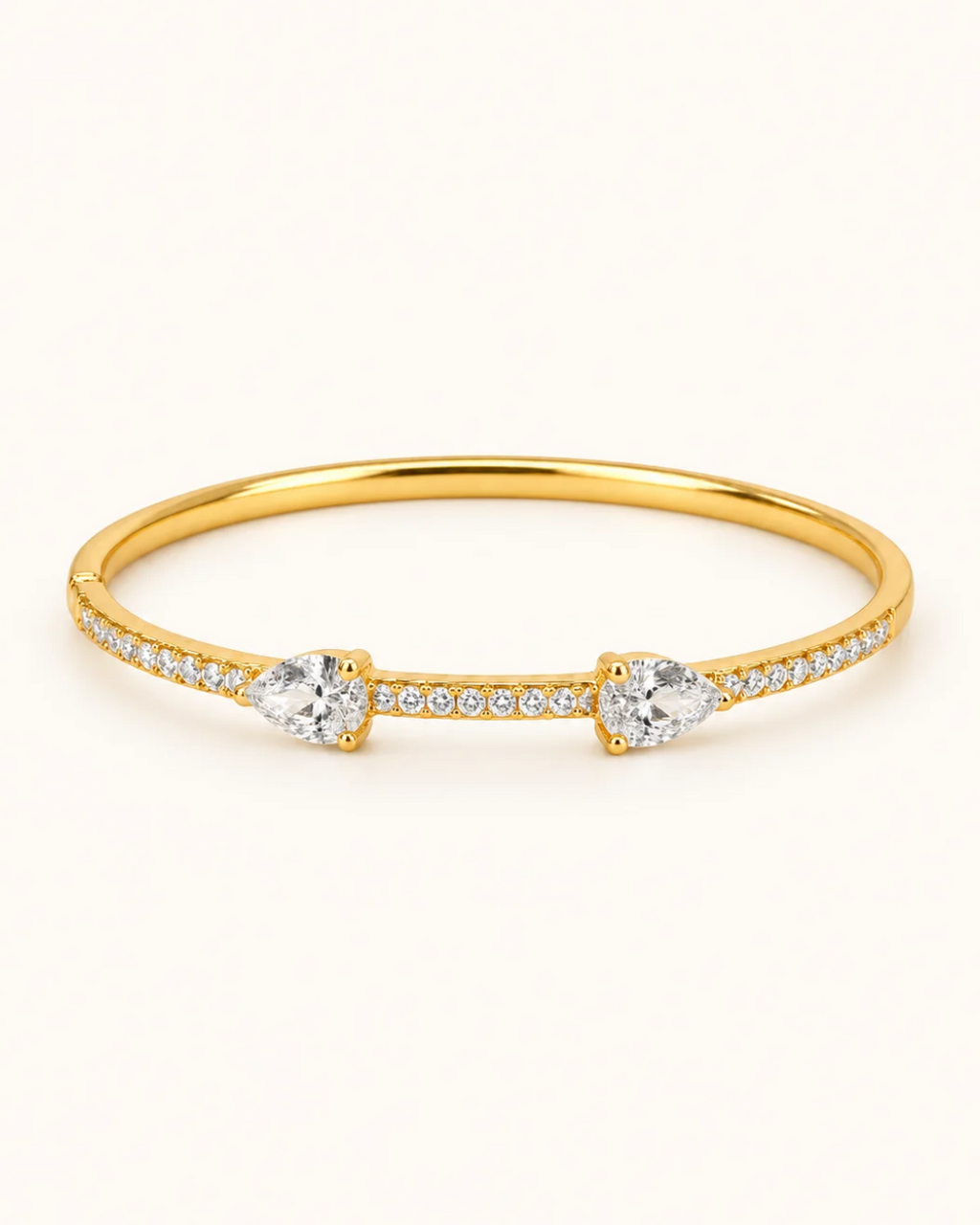 Twin Spark Kada - 18k Gold ( Demi Fine )