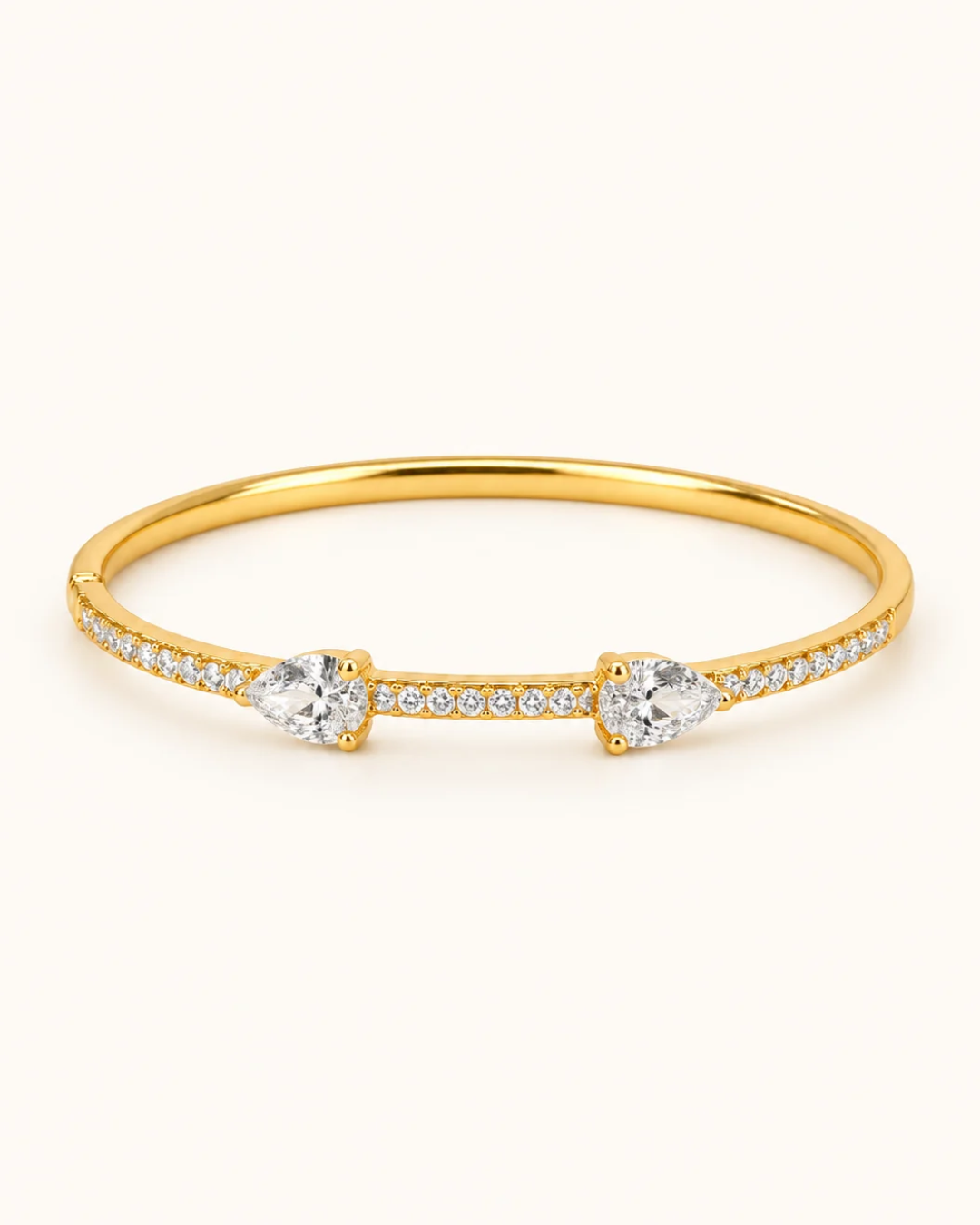 Twin Spark Kada - 18k Gold ( Demi Fine )