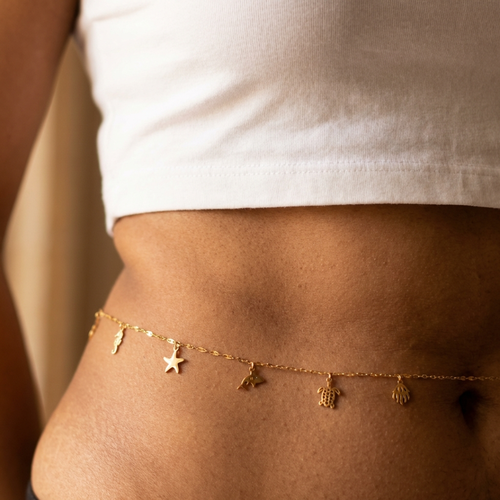 Shimmering Star Waist Chain