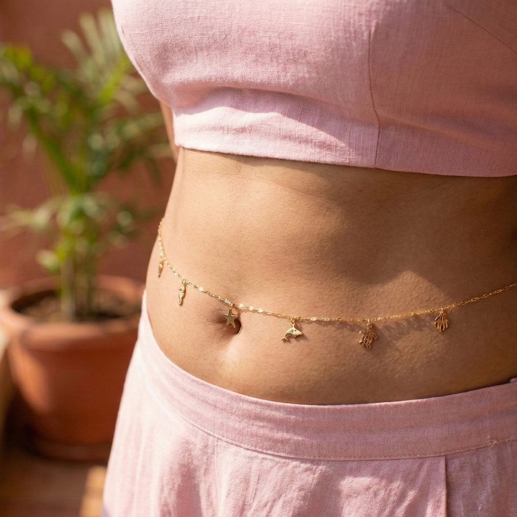 Shimmering Star Waist Chain