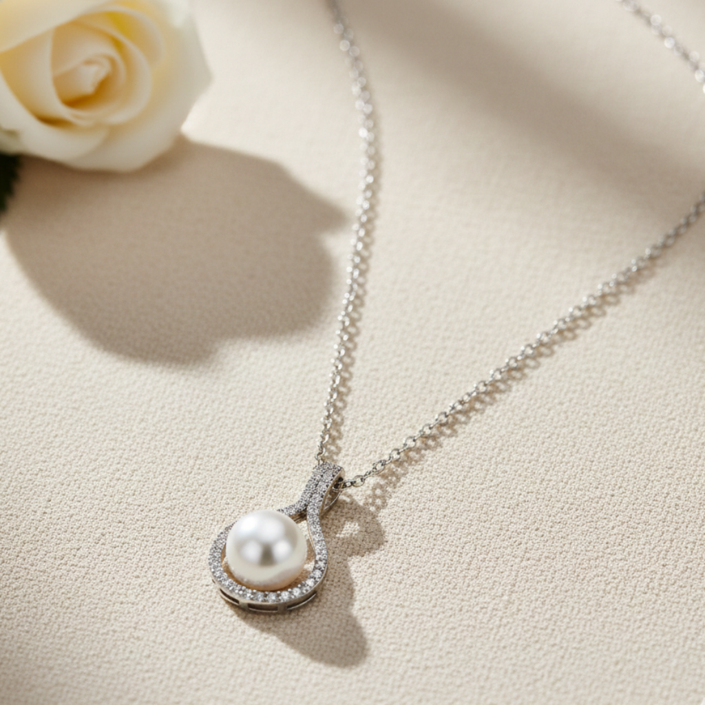 Sterling Pearl Necklace