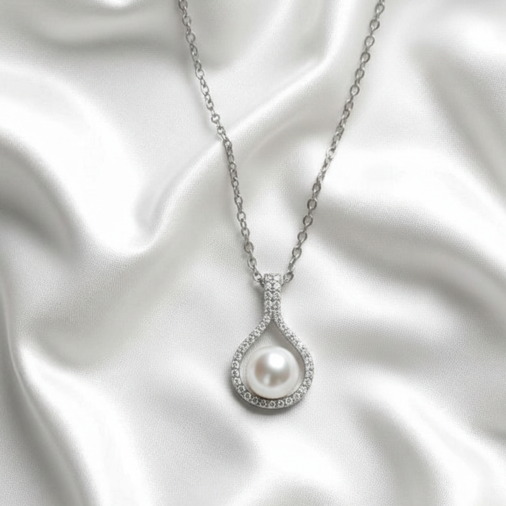 Sterling Pearl Necklace