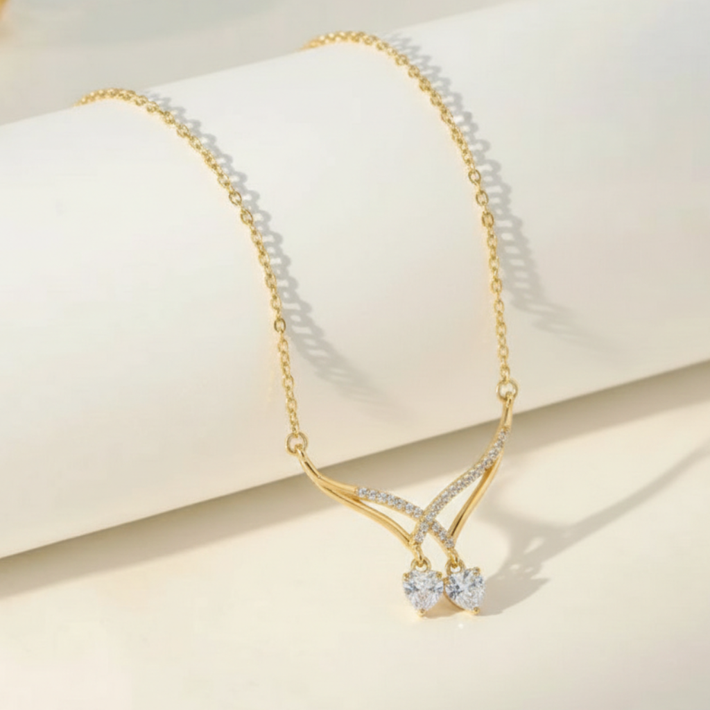Tangled  Zircon Diamond Necklace