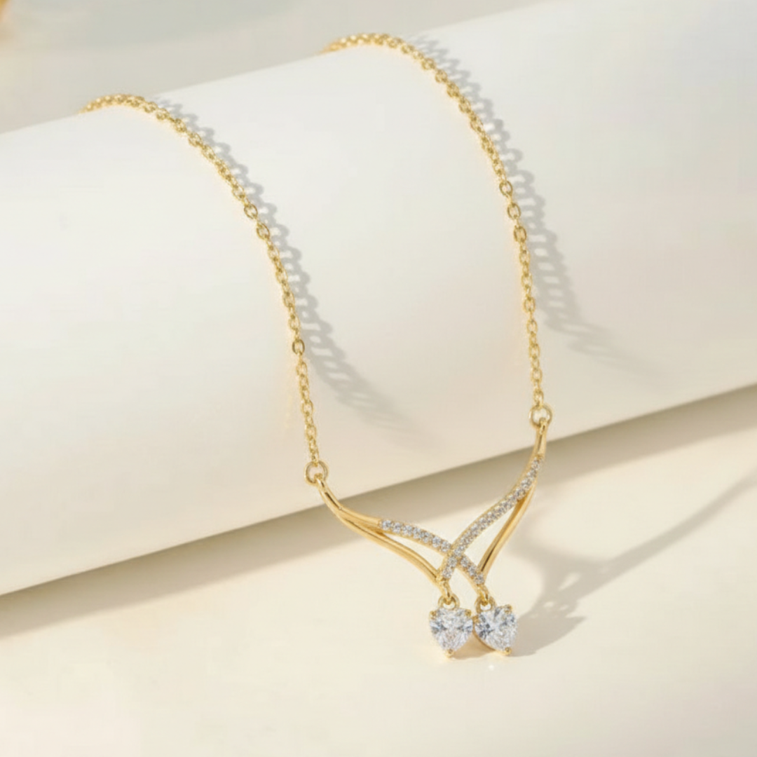 Tangled  Zircon Diamond Necklace