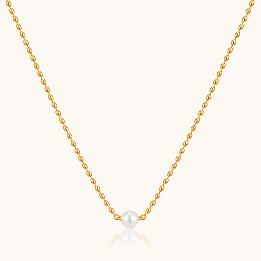 Pearl Dot necklace - 18K Gold (Demi Fine)