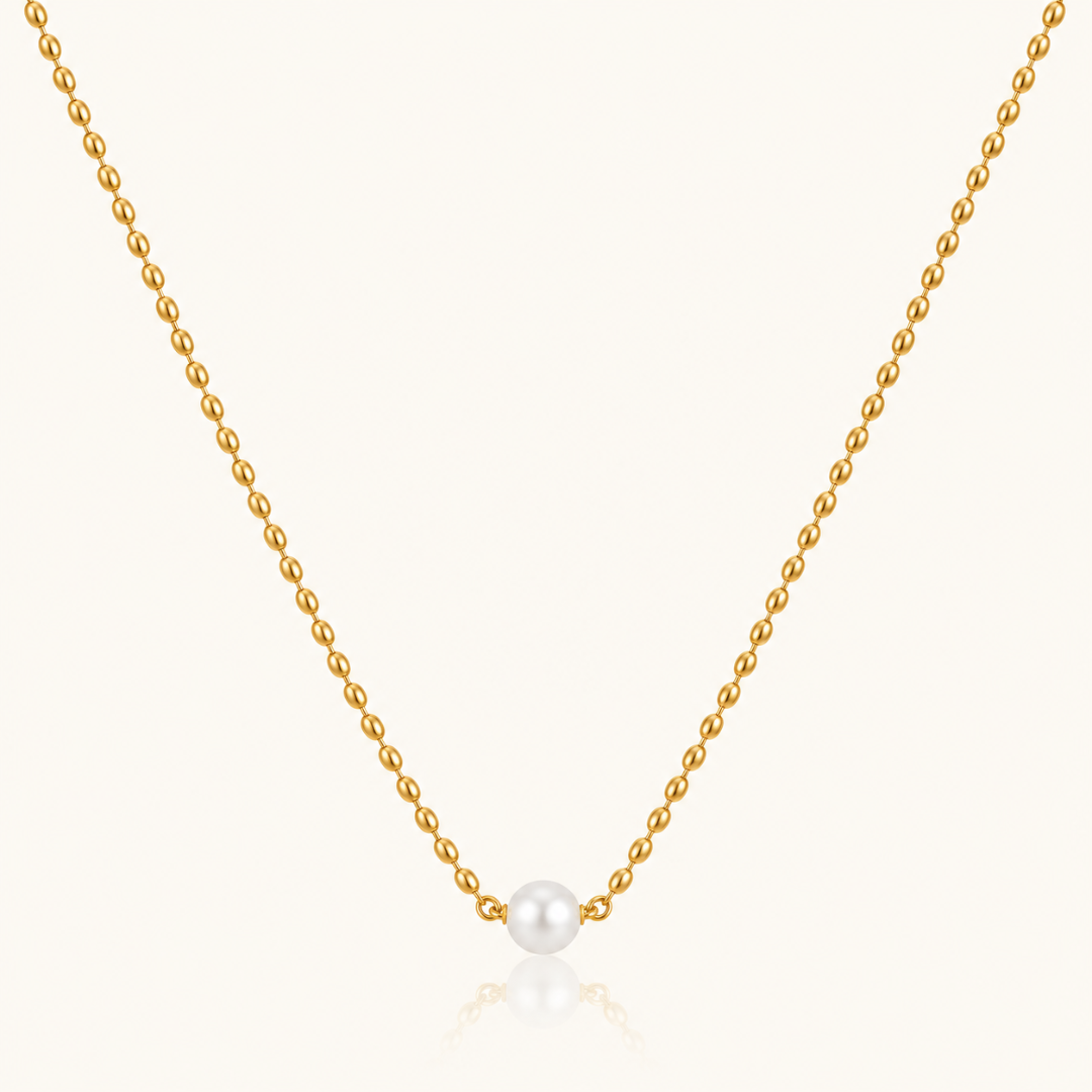 Pearl Dot necklace - 18K Gold (Demi Fine)